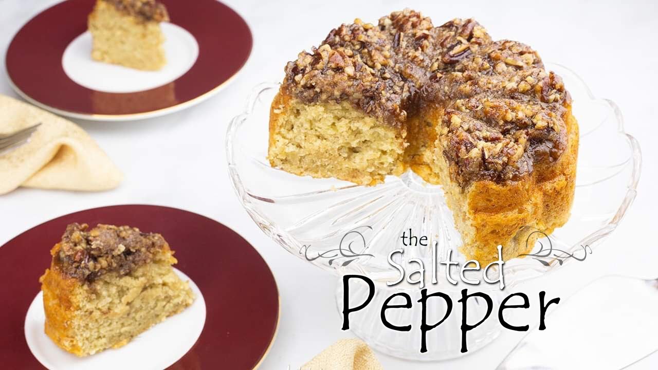 Homemade Banana Bread with a Praline Topping (Ninja Foodi Recipe)
