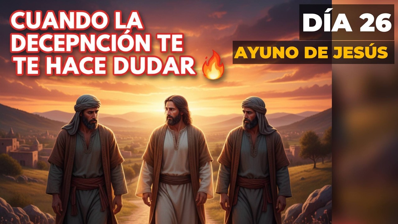 La decepción te hace dudar y esto debes hacer, Dia 26 ayuno de jesus | Devocional Diario #392