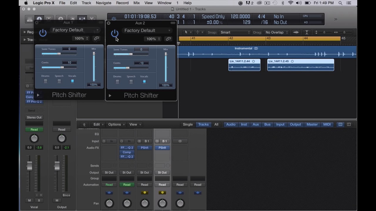 How to get Thick Vocals in Logic Pro X