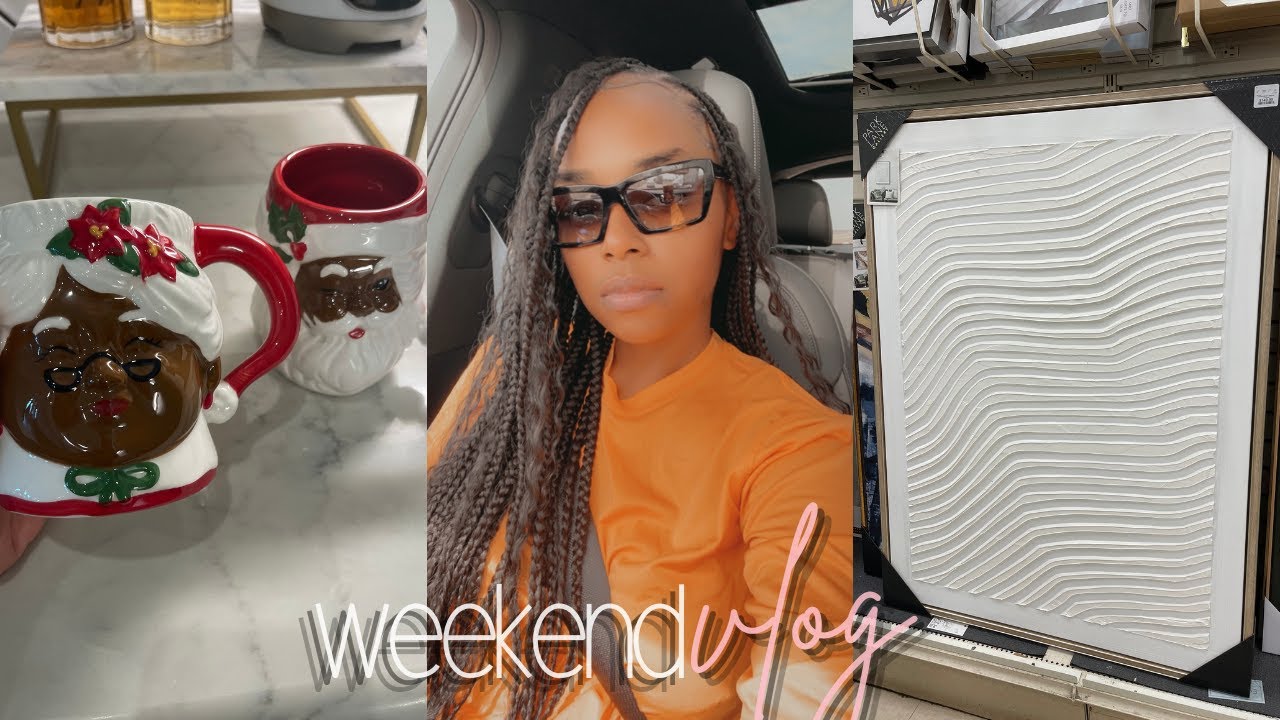 VLOG: SHOP WITH ME - AESTHETIC HOME UPDATES | COFFEE BAR REFRESH | HOMEGOODS CHRISTMAS DECOR HAUL!