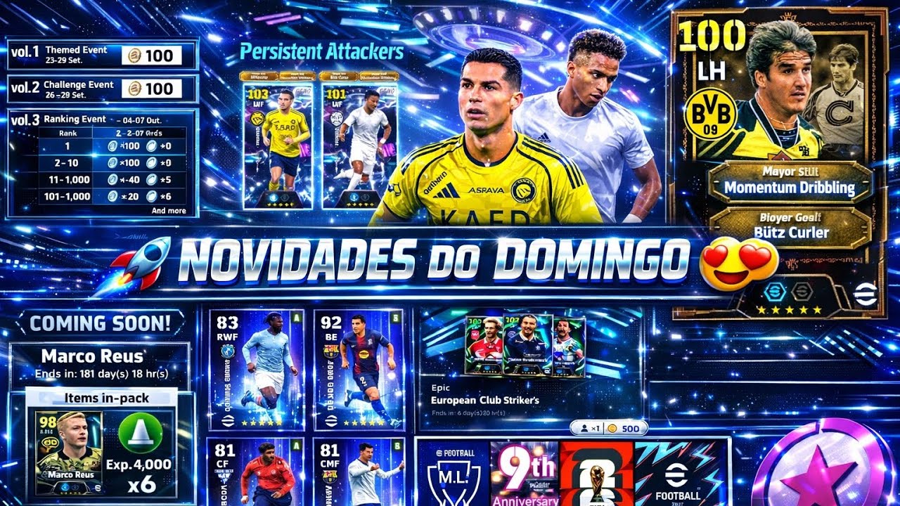 🤯 VAI ACONTECER 🚀 TUDO REVELADO 🎁 TODAS AS NOVIDADES ✅ DO DOMINGO E DA SEMANA NO EFOOTBALL 2026 🚨