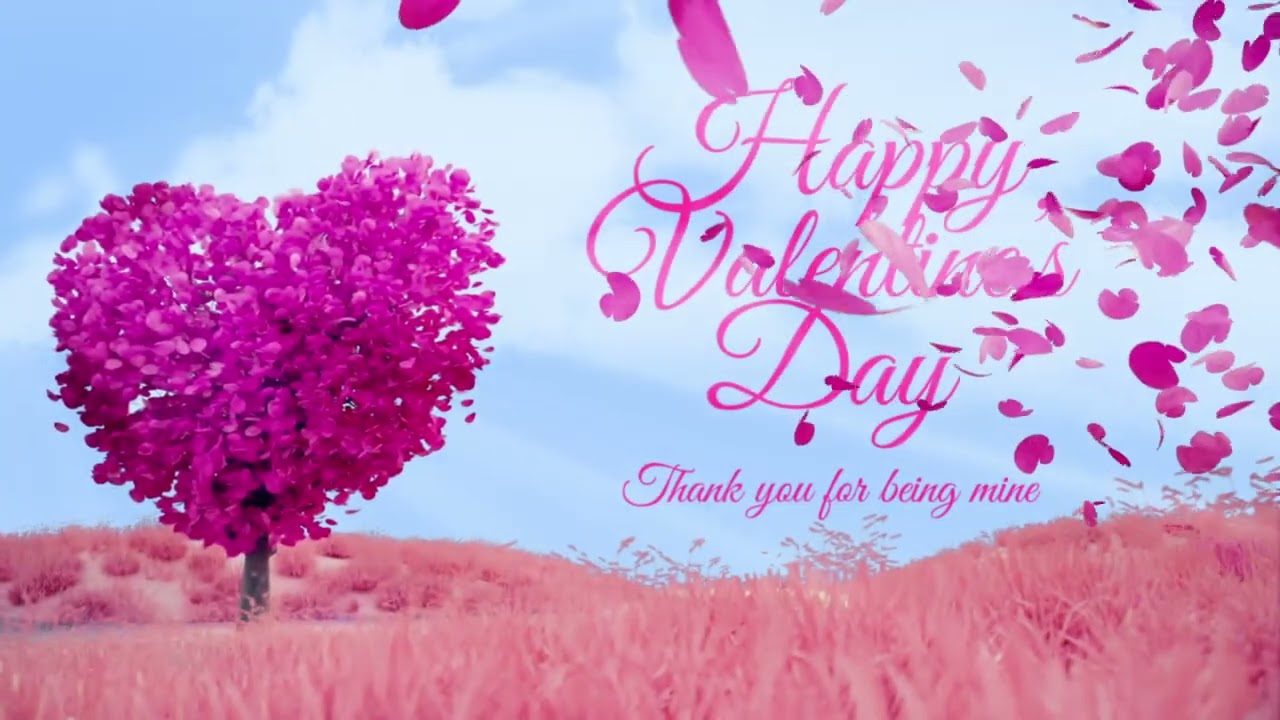 Valentines Love Tree Wishing Video After Effects Template #valentinesday #romantic #love #video
