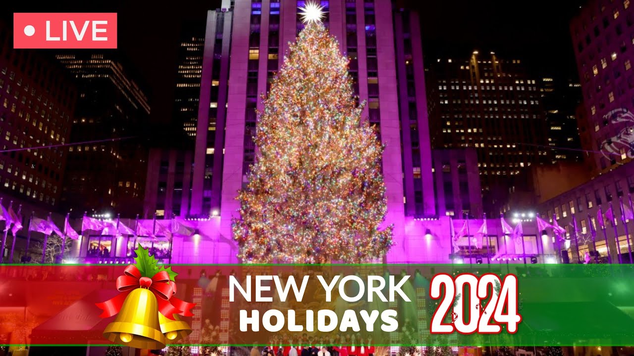 🔴 NYC LIVE | Rockefeller Center Christmas Tree Lighting 2024 🎄