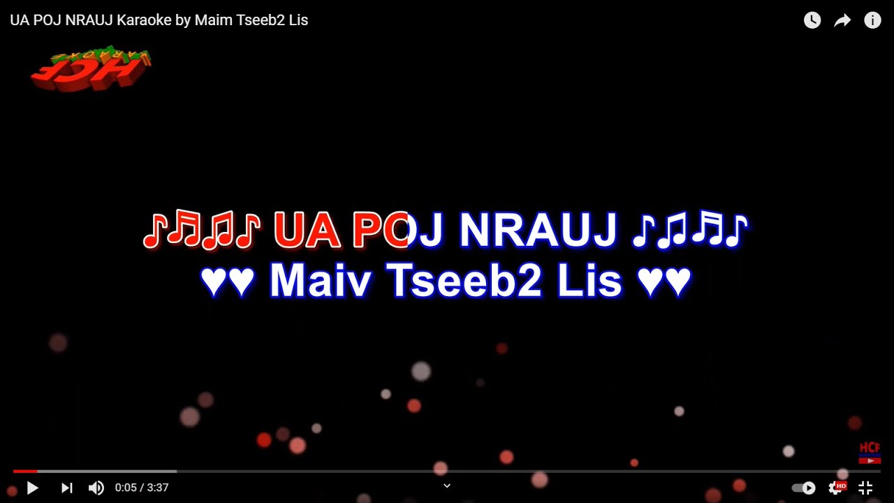 UA POJ NRAUJ Karaoke by Maim Tseeb2 Lis