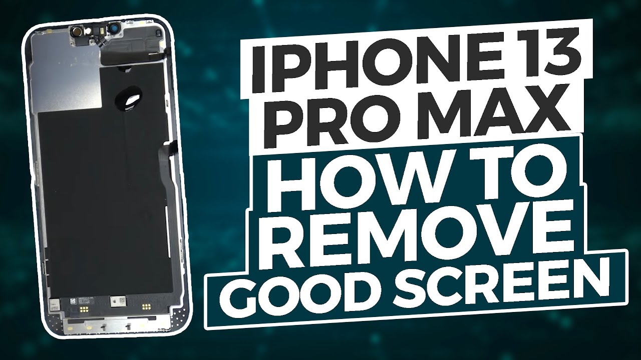 iPhone 13 Pro Max: как снять хороший экран с помощью замены экрана ПОДРОБНО