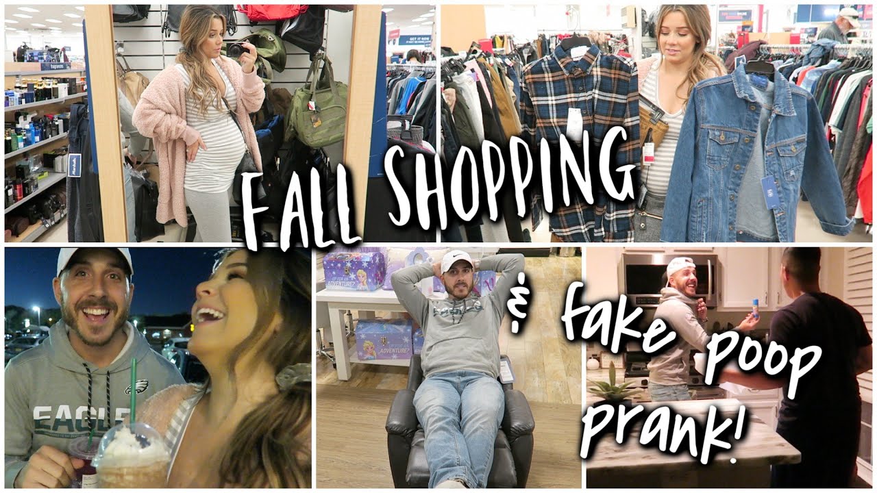 Picking out Fall Wardrobe for Husband + Hilarious Fake Poop Prank!!