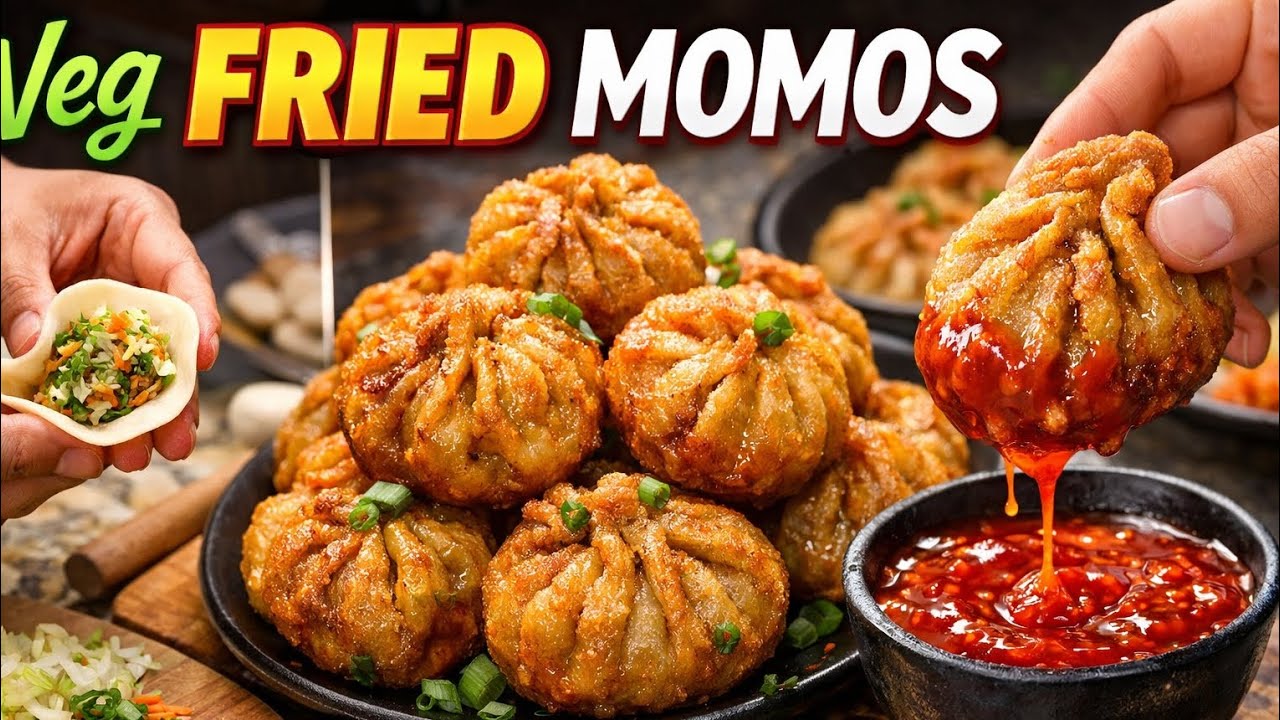 Crispy Veg Fried Momos Recipe स्ट्रीट स्टाइल फ्राइड मोमोज बनाने का आसान तरीका | Ramzan Iftar Special