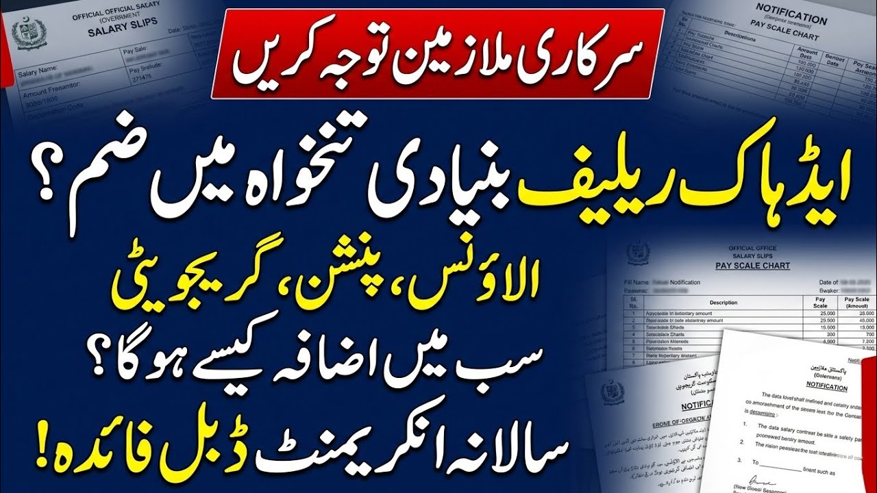 Salary Revision 2026 | Adhoc Relief Merge Benefits for Employees & Pensioners