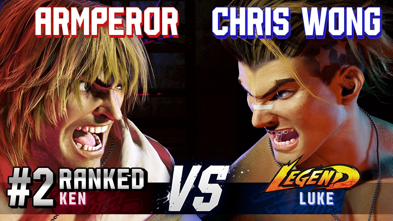 SF6 ▰ ARMPEROR (#2 Ranked Ken) vs CHRIS WONG (Luke) ▰ High Level Gameplay