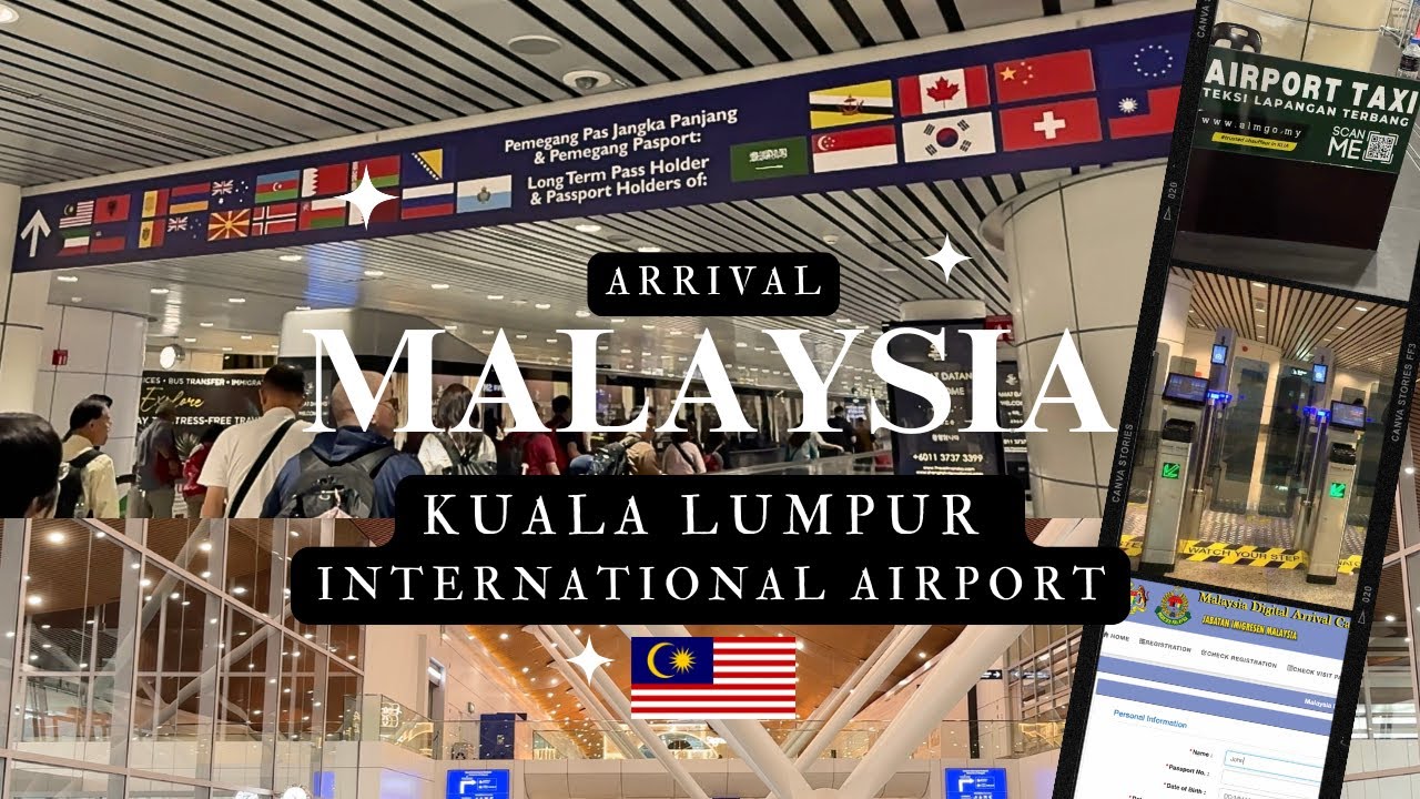 Въезд в Малайзию 2024 — прибытие KLIA T1, иммиграция, автоворота, такси, автобус, поезд
