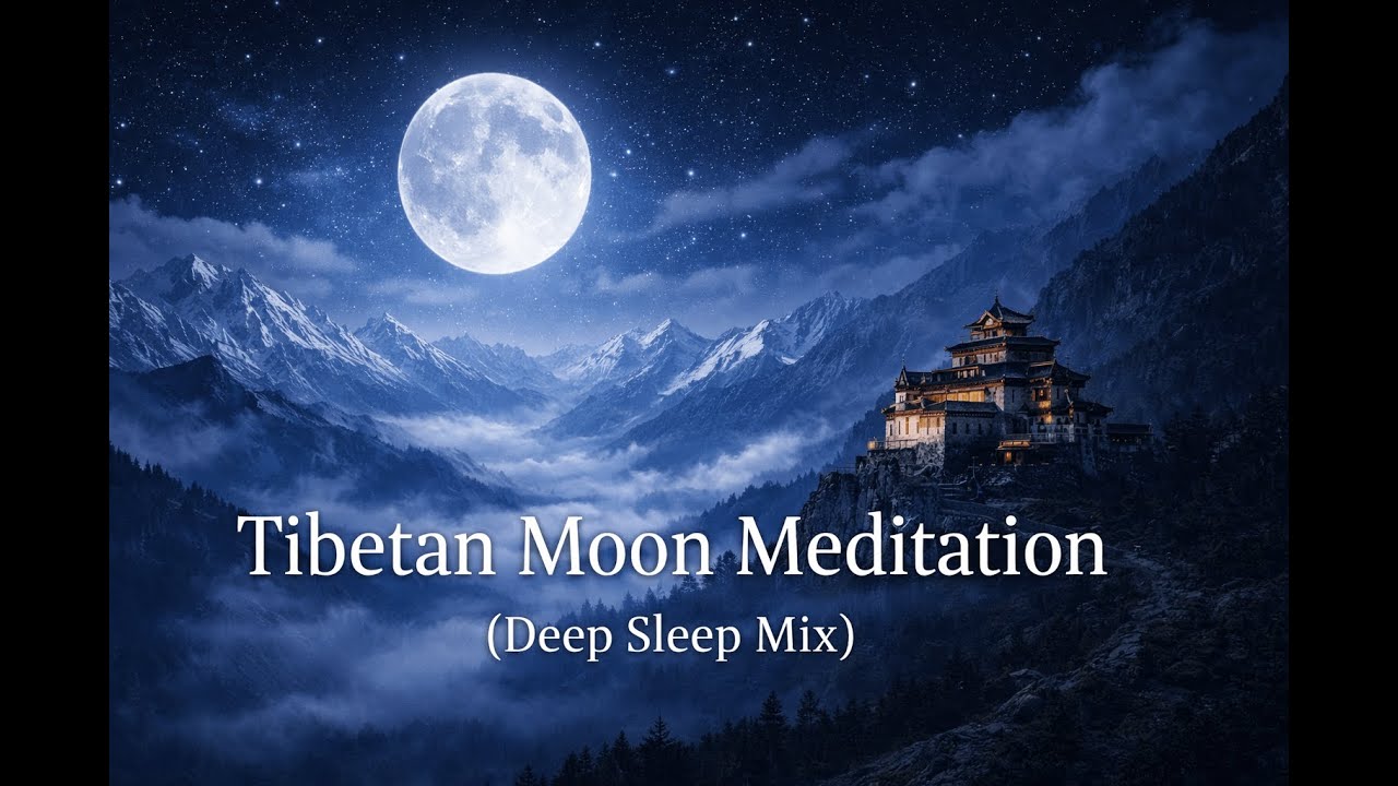 Tibetan Moon Meditation Deep Sleep Mix. #DeepSleepMusic#TibetanMeditation#MoonMeditation