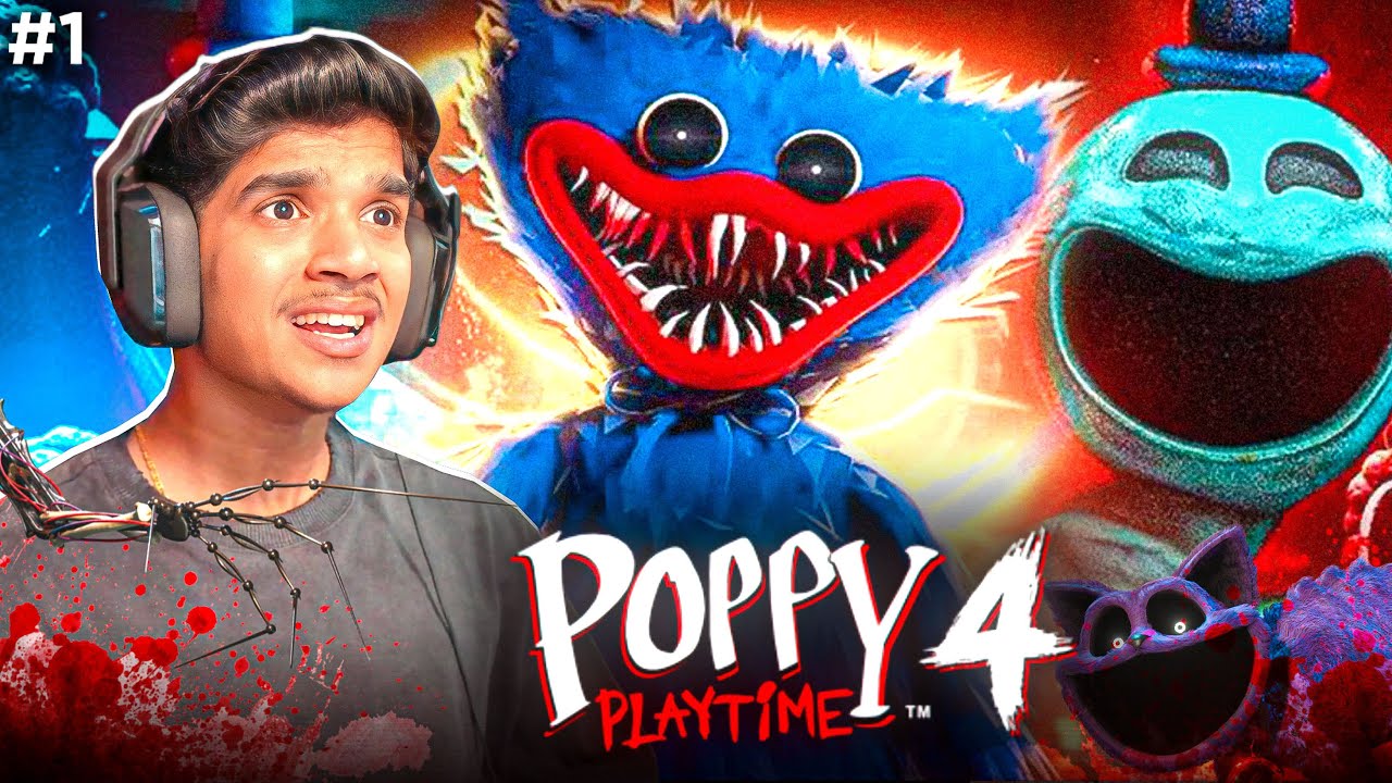 ESCAPING🤬 FROM THIS MONSTER!!😨| POPPY PLAYTIME CHAPTER 4 🔥 #dfg