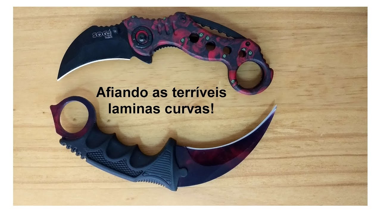 Afiação de laminas curvas. Vídeo 3 de 3