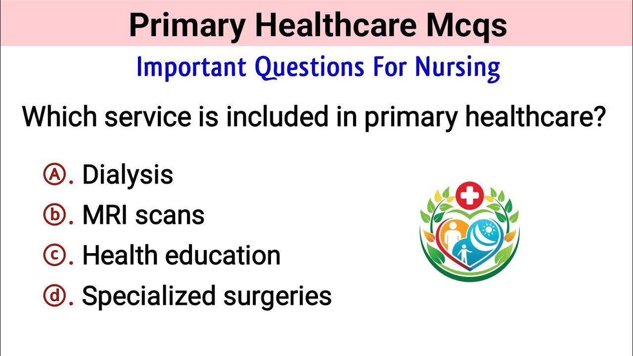 Primary Healthcare Mcq | Primary Health Nursing Mcq | Nursing Mcq
