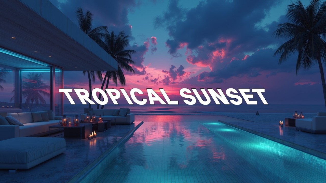 Deep Chillout Music for Focus & Work ~ Tropical Sunset Ambient Background for Study Calm