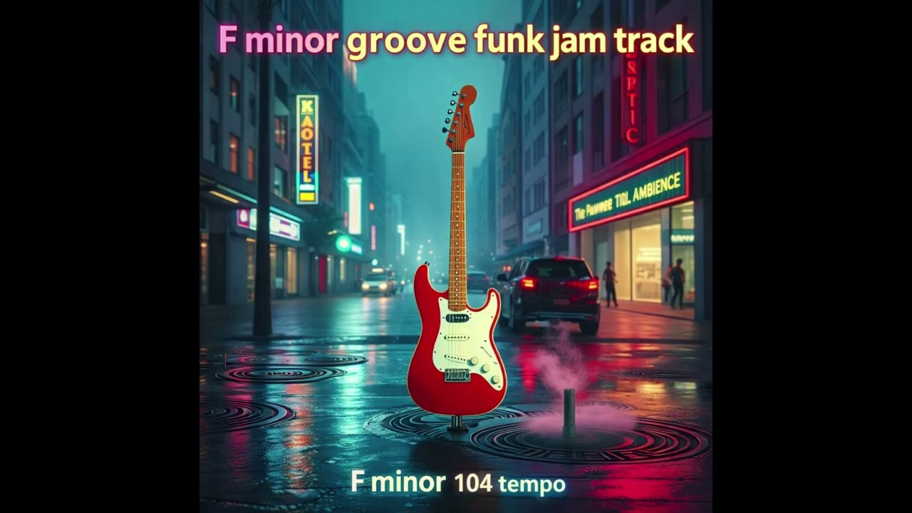 F Minor Groove Funk Backing Track | 104 BPM | Guitar Practice