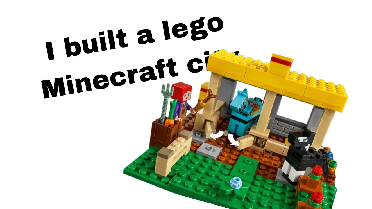 Building a lego Minecraft city 