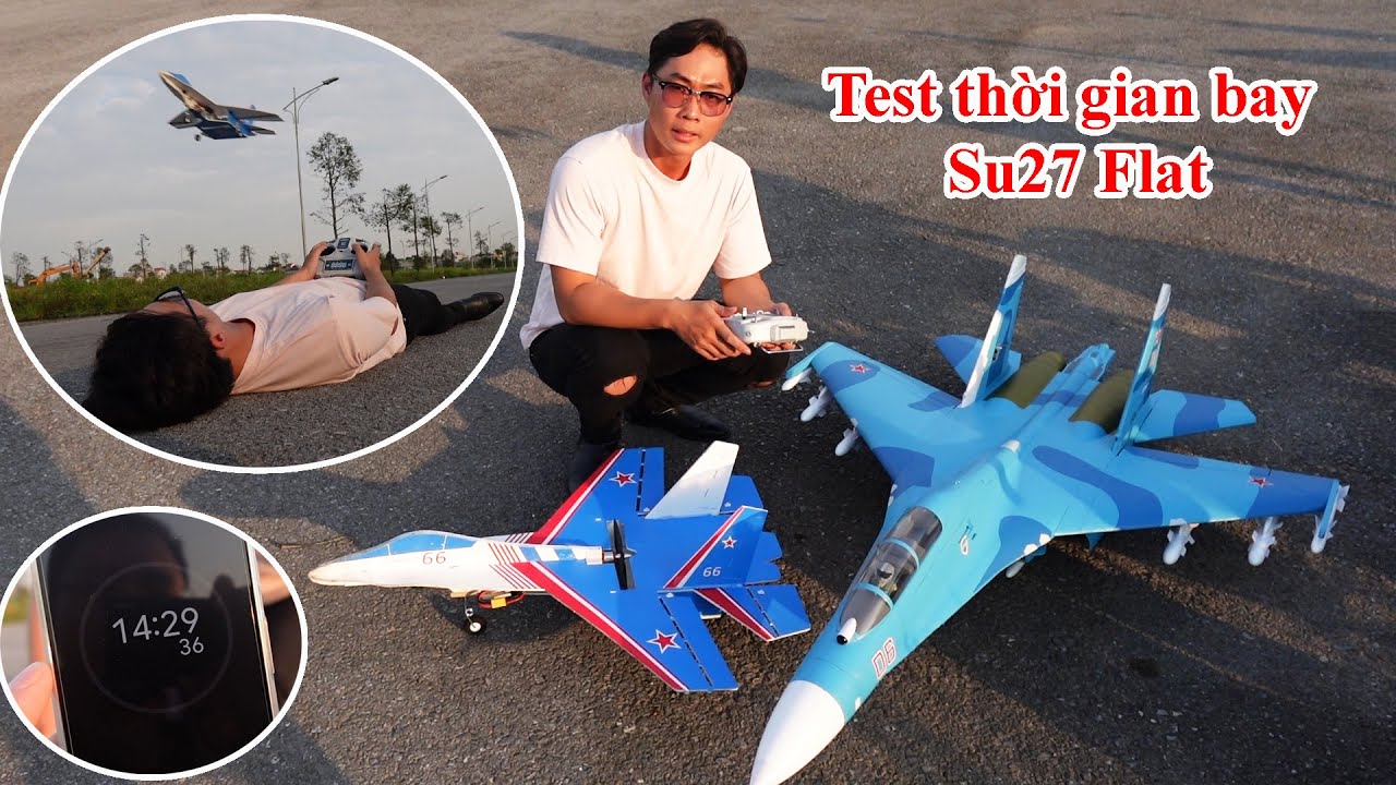 Test thời gian bay thực tế Su-27 Flat | KHÔNG tua. KHÔNG cắt ghép. KHÔNG quảng cáo || #4dmodel #DIY