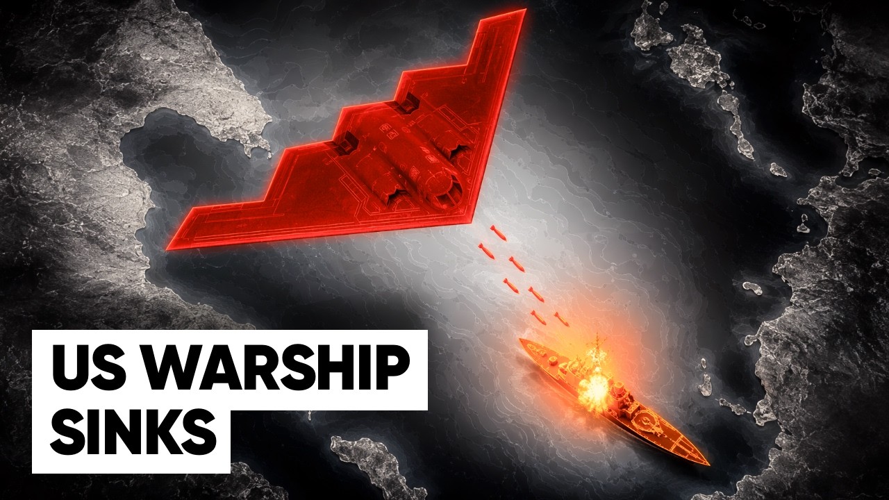 B-2 Bomber and P-8 Poseidon SINK a U.S. Warship in the Pacific