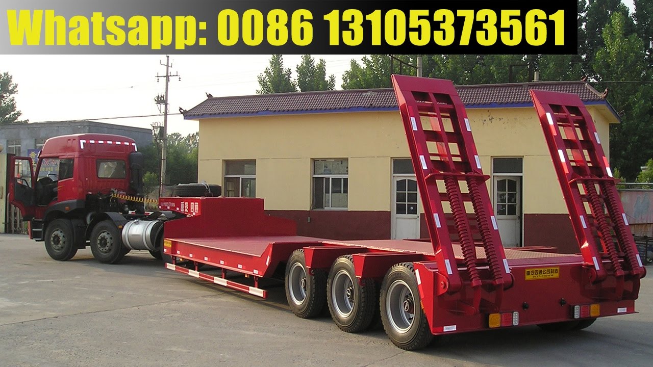 low loader for heavy duty & special transports low bed semi-trailer