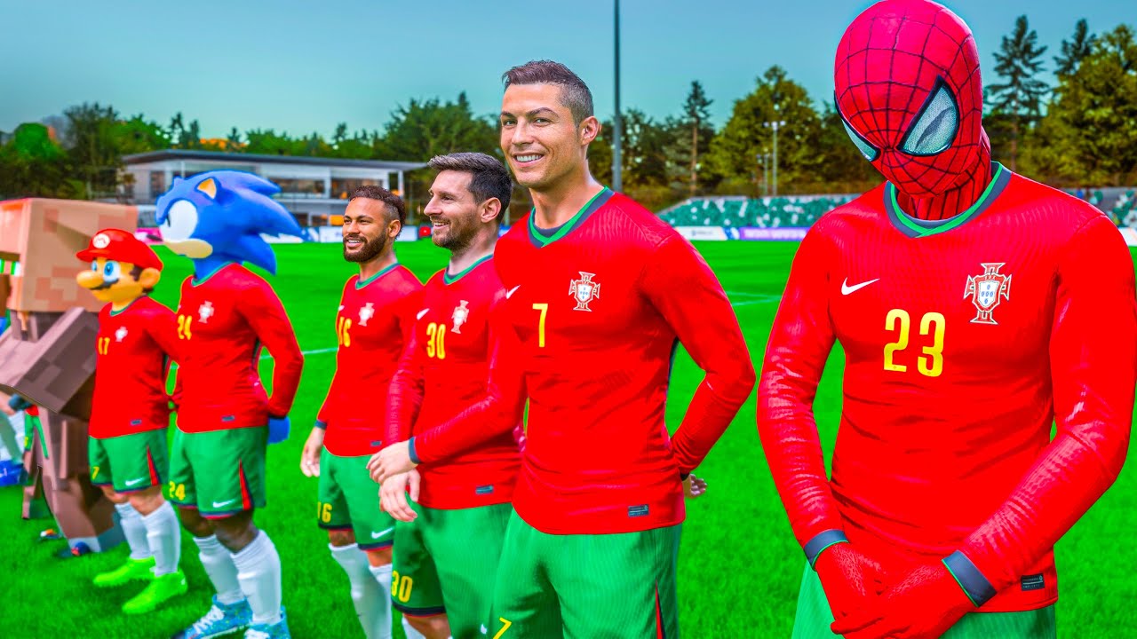 RONALDO,SPIDERMAN,RONALDO,SPIDERMAN,RONALDO,SPIDERMAN AND MESSI & HULK ... THE GOAT