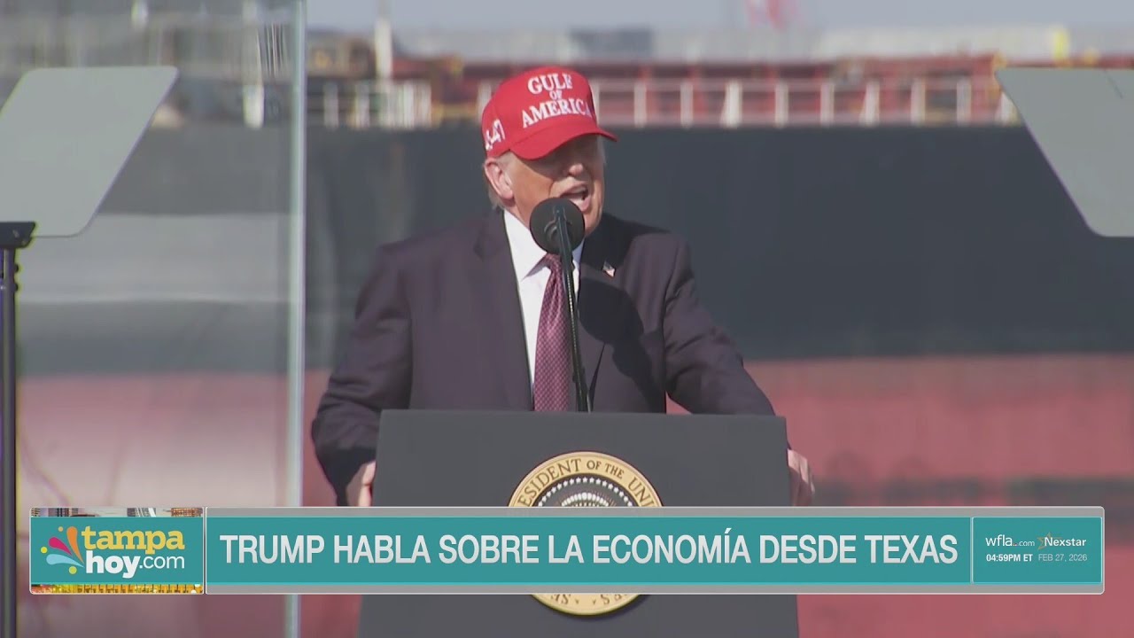 Presidente Trump habla sobre la economía del país desde Texas