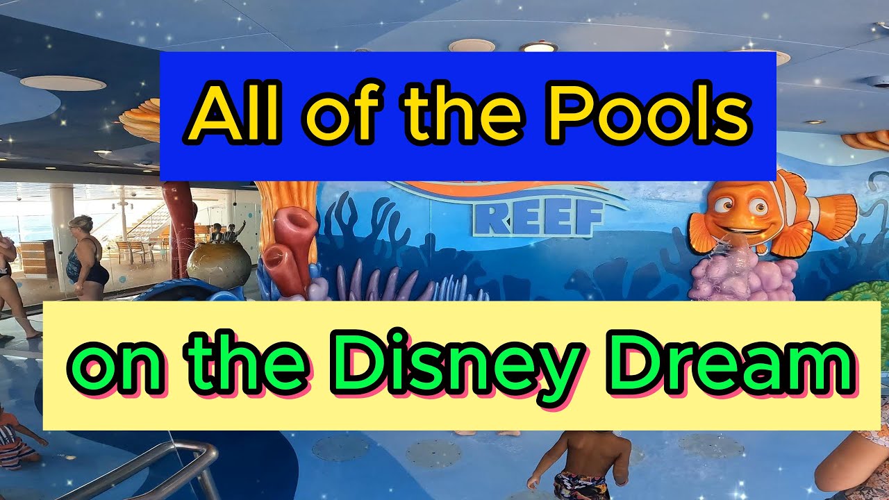 ALL of the Pools on the Disney Dream Cruise Ship Full Walk Through POV