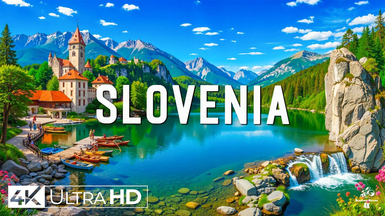 Словения 4K — спокойные моменты на природе с фортепиано без слов для сна и медитации