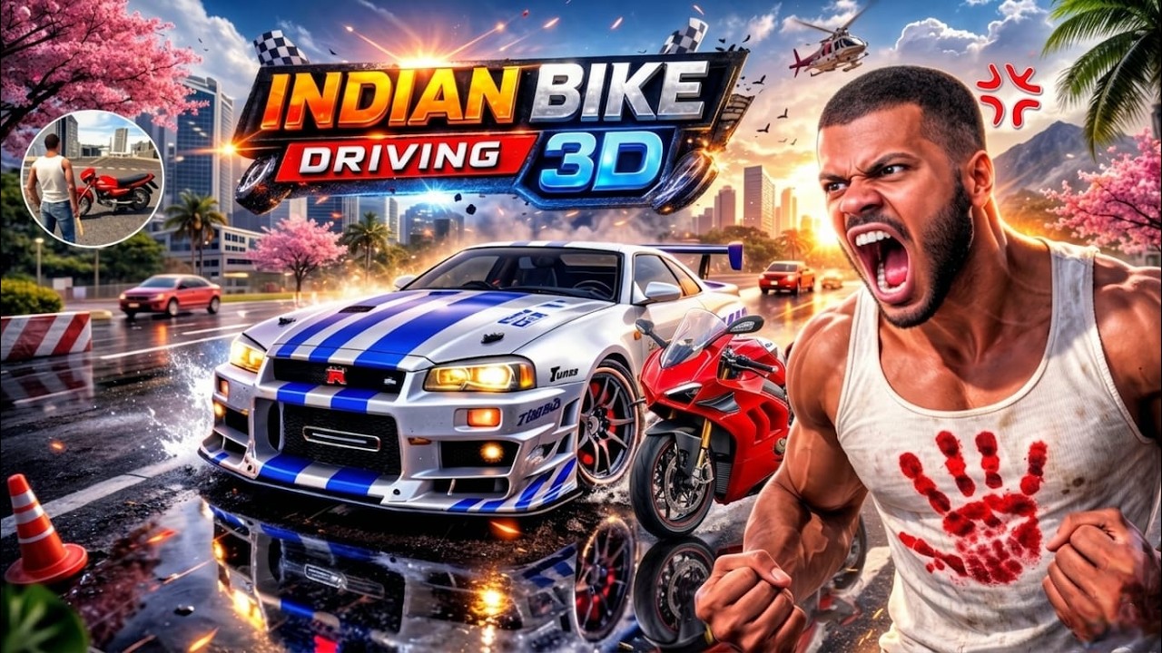 india gt5 bike challeng bike vs car || Live On || #carbogamerz#live