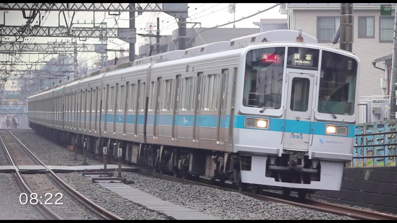 【朝の過密運転】10倍速 2015年 小田急線 生田~向ケ丘遊園間