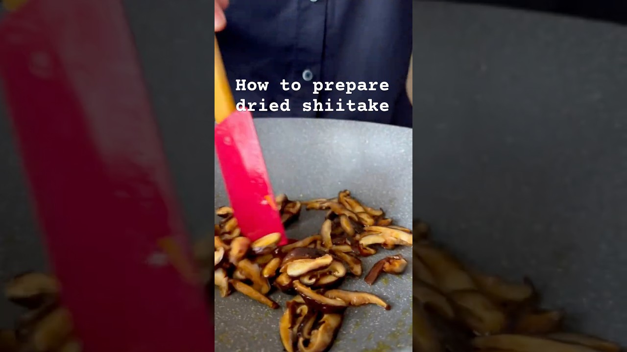 How to prepare dried shiitake mushrooms #cook #recipe  #shorts #food #cooking
