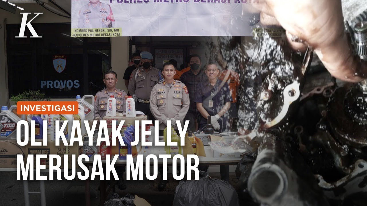 Licinnya Oli Palsu Motor Mengaspal di Pasaran