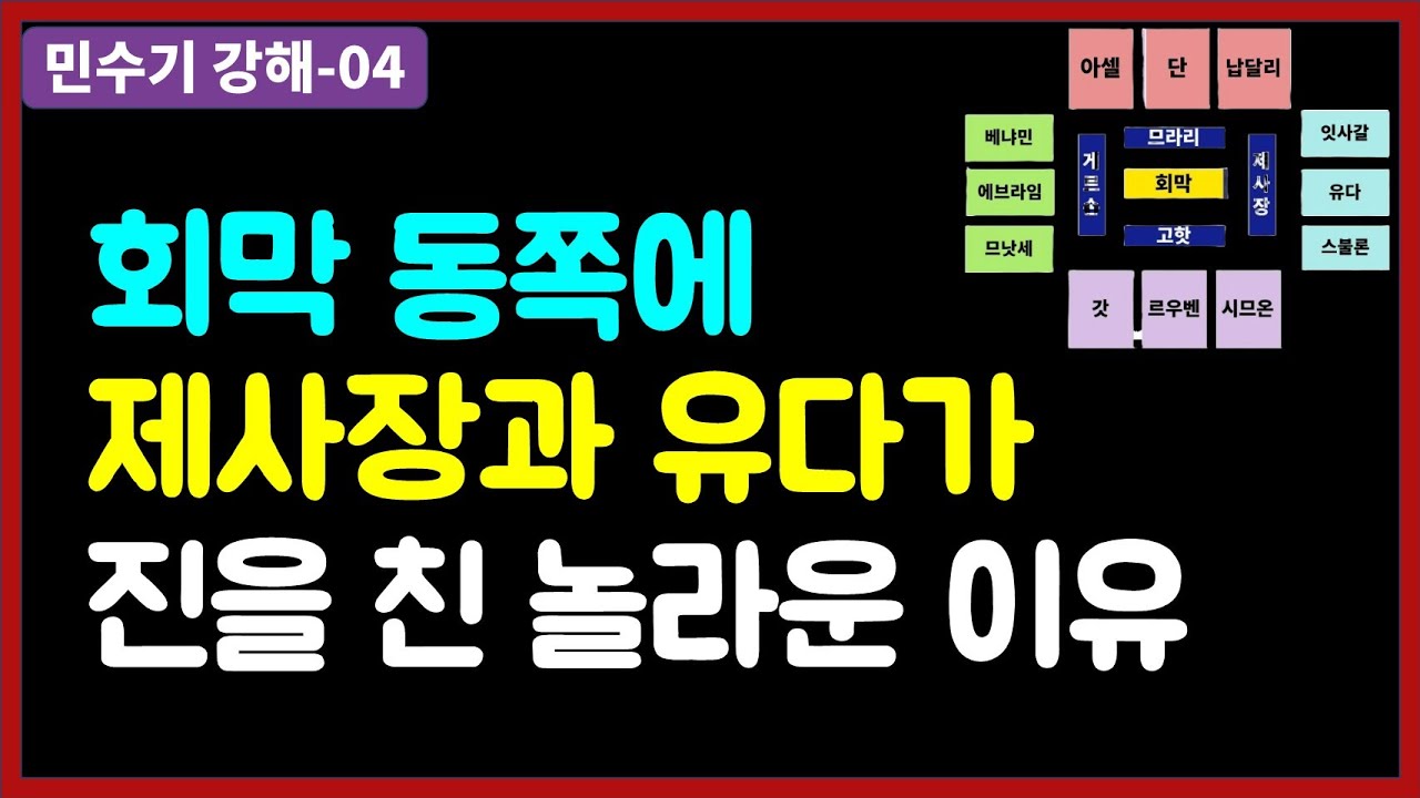 이스라엘 진영 배열에 담긴 의미 / 인구조사, 진영 배열, 행진에서 유다가 두각을 나타낸 이유 / 시므온 지파의 인구가 충격적으로 감소한 이유 / 모세오경 강해 / 구약성경이야기