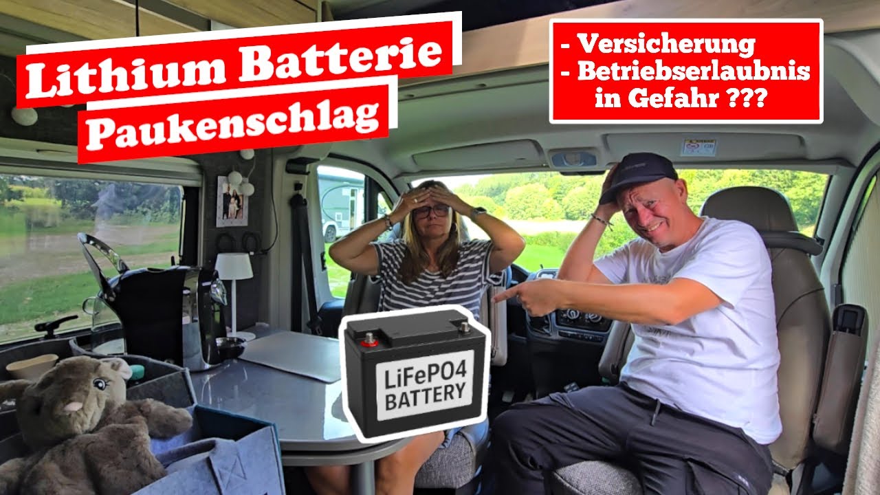 Erstmal KEINE Lithium Batterie 😱 Warum spricht da keiner drüber?? Wohnmobil Versicherung in Gefahr?!