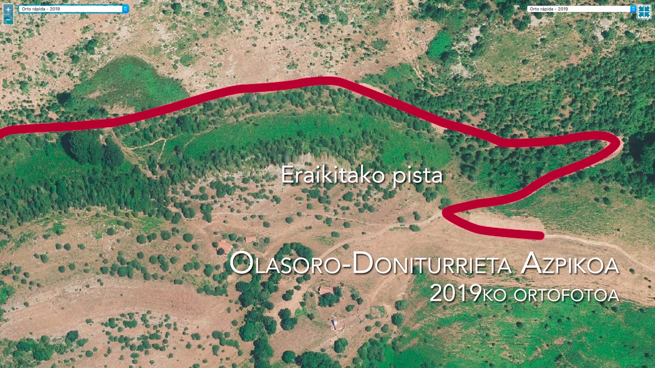 Enirio Doniturrieta pistaren txikizioa / Destrozo de la pista Enirio Doniturrieta