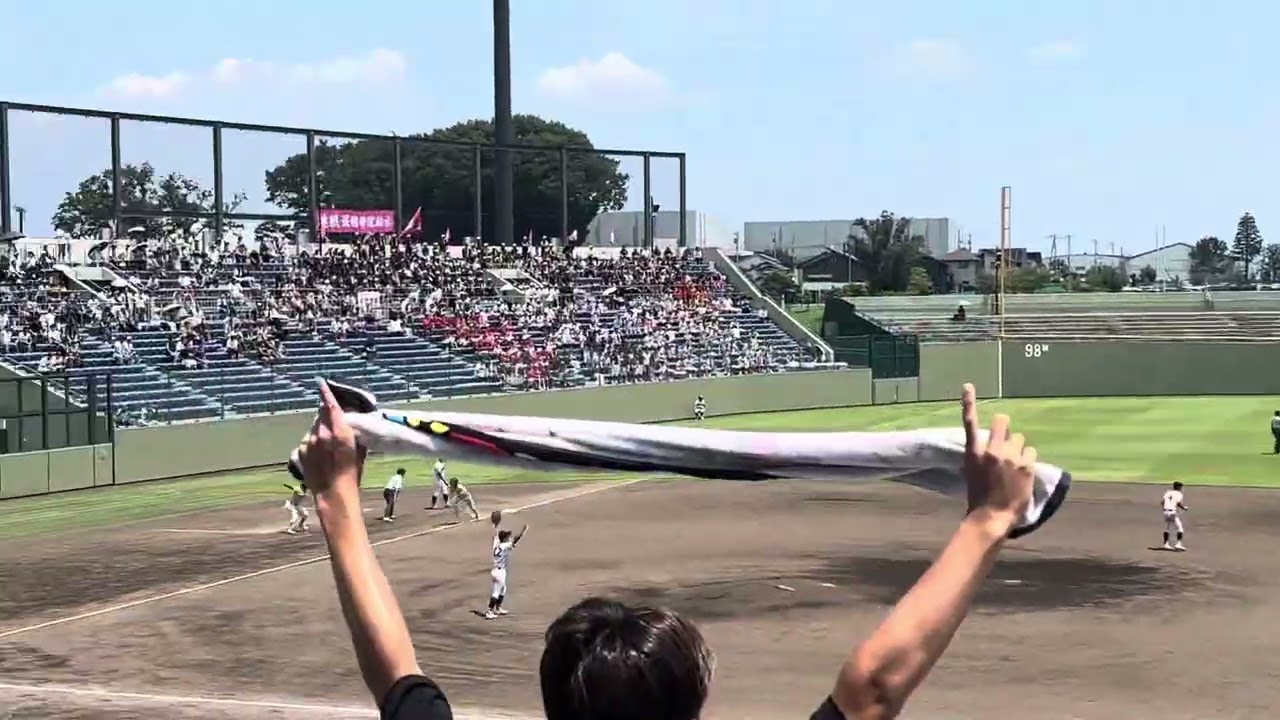 栃木県高校野球2025年夏　準決勝　作新vs国学院栃木　9回裏タイブレーク作新の攻撃