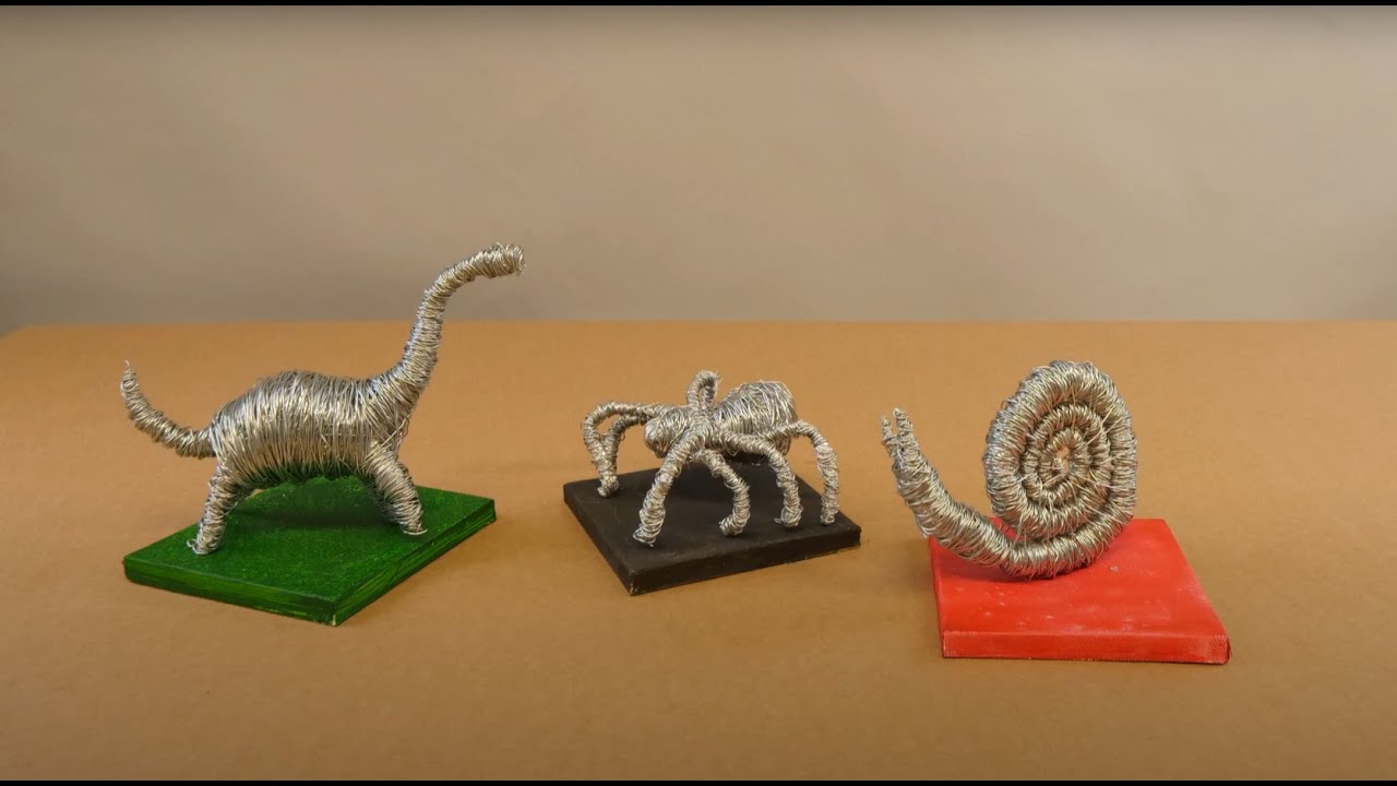 Kunsthacks: Tierfiguren aus Draht erstellen