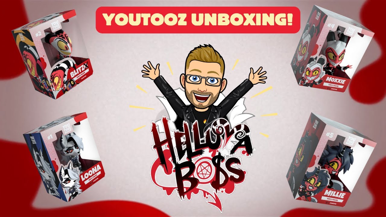 Helluva Boss Millie and Moxxie Youtooz Unboxing (w/ Blitzo and Loona)