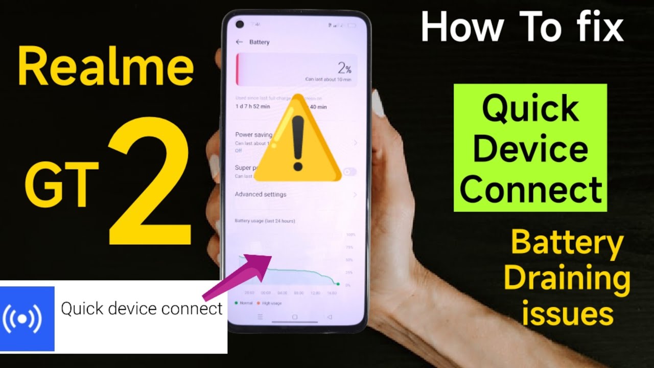 Realme GT 2 Quick device app battery  Draining fix 100% working #realmegt2