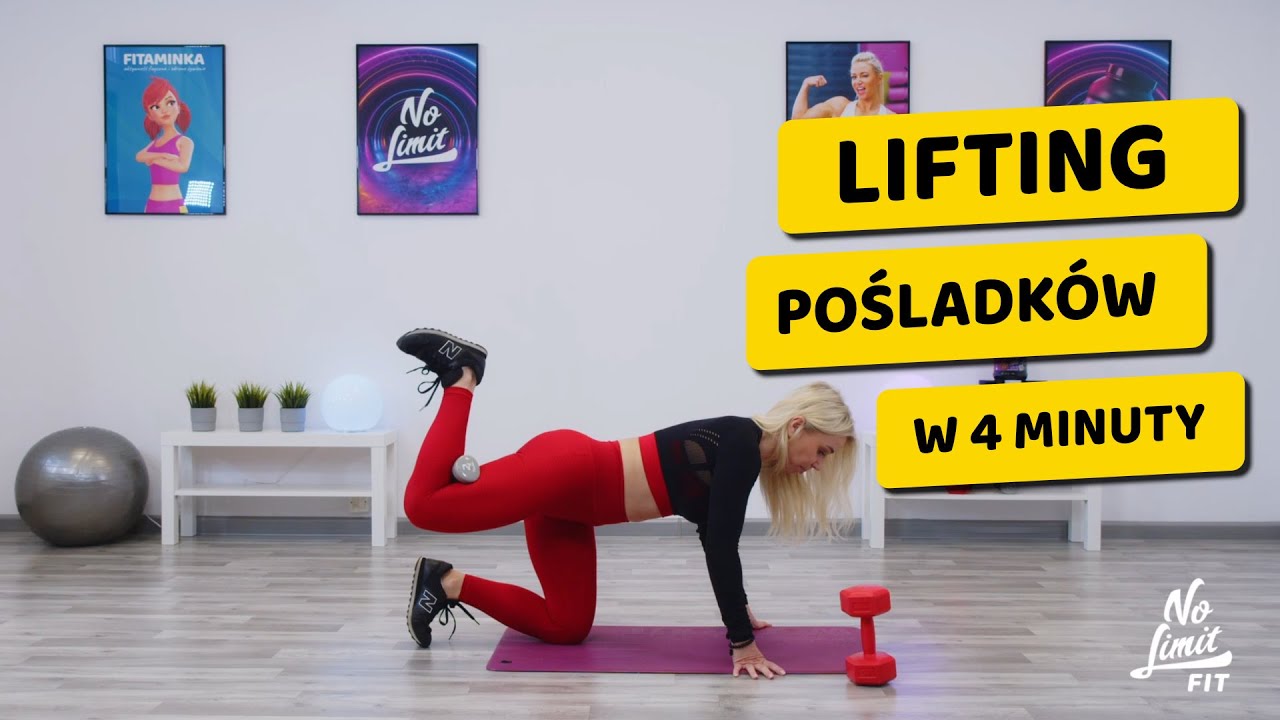 Zapraszam Was na lifting pośladków. To bardzo krótki i konkretny trening, który zajmuje 4 minuty.