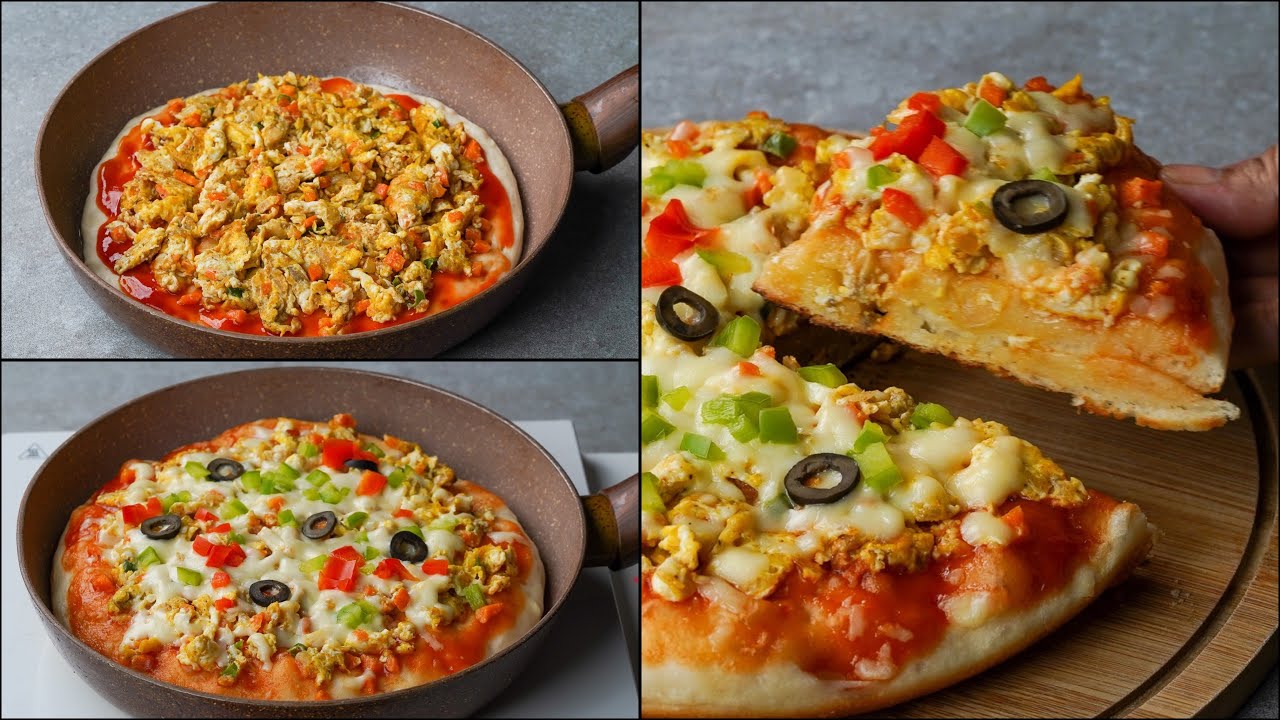 Egg On Pizza! Try This Unique & Delicious Egg Pizza Recipe | Homemade Cheesy Egg Pizza Recipe