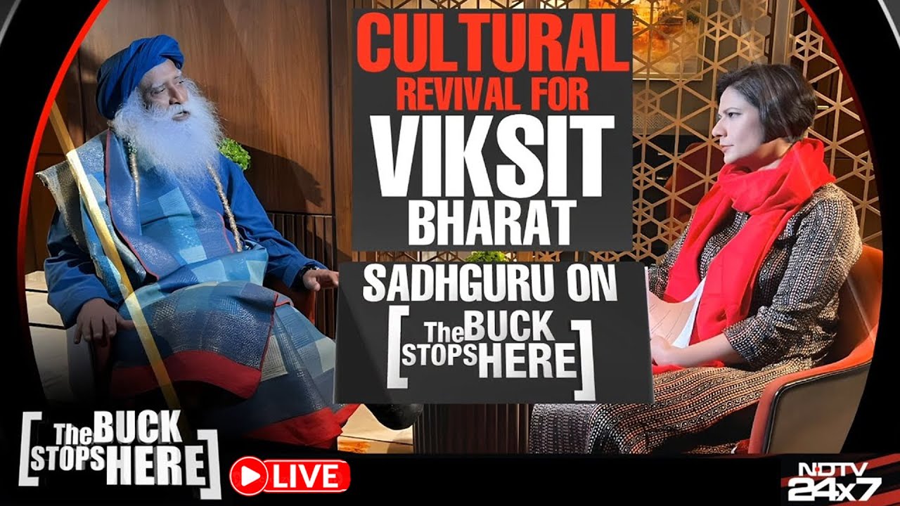 Sadhguru Interview LIVE | Sadhguru NDTV | Vande Mataram, Macaulay and Mandir: Sadhguru Speaks