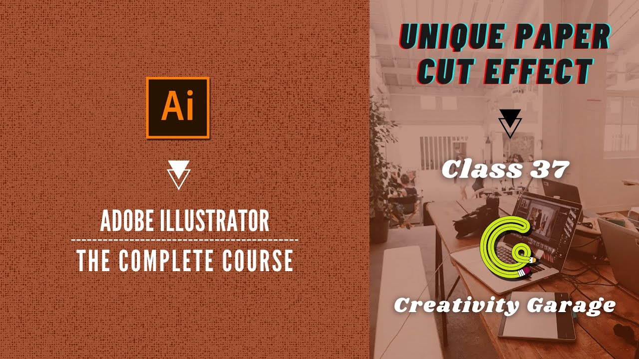 Adobe Illustrator Course - Class 37 (A Unique Papercut Effect)