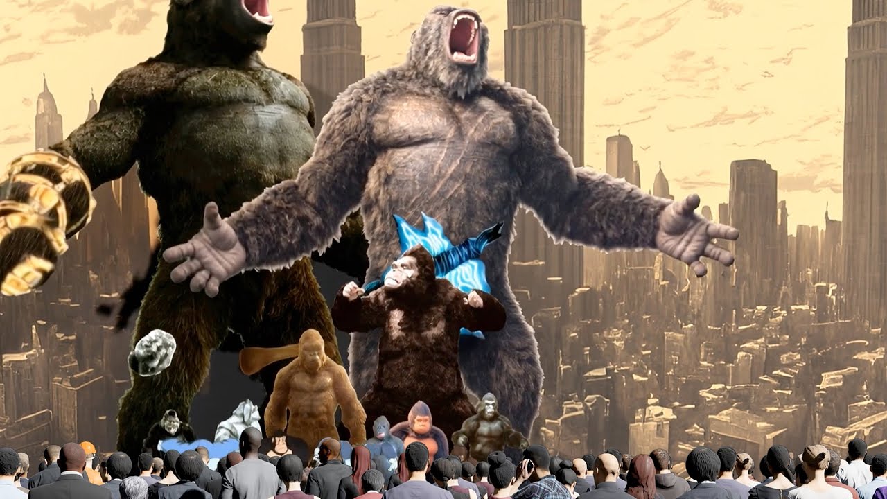 KING KONG Evolution | KING KONG Size Comparison 2025 | Animated KING KONG