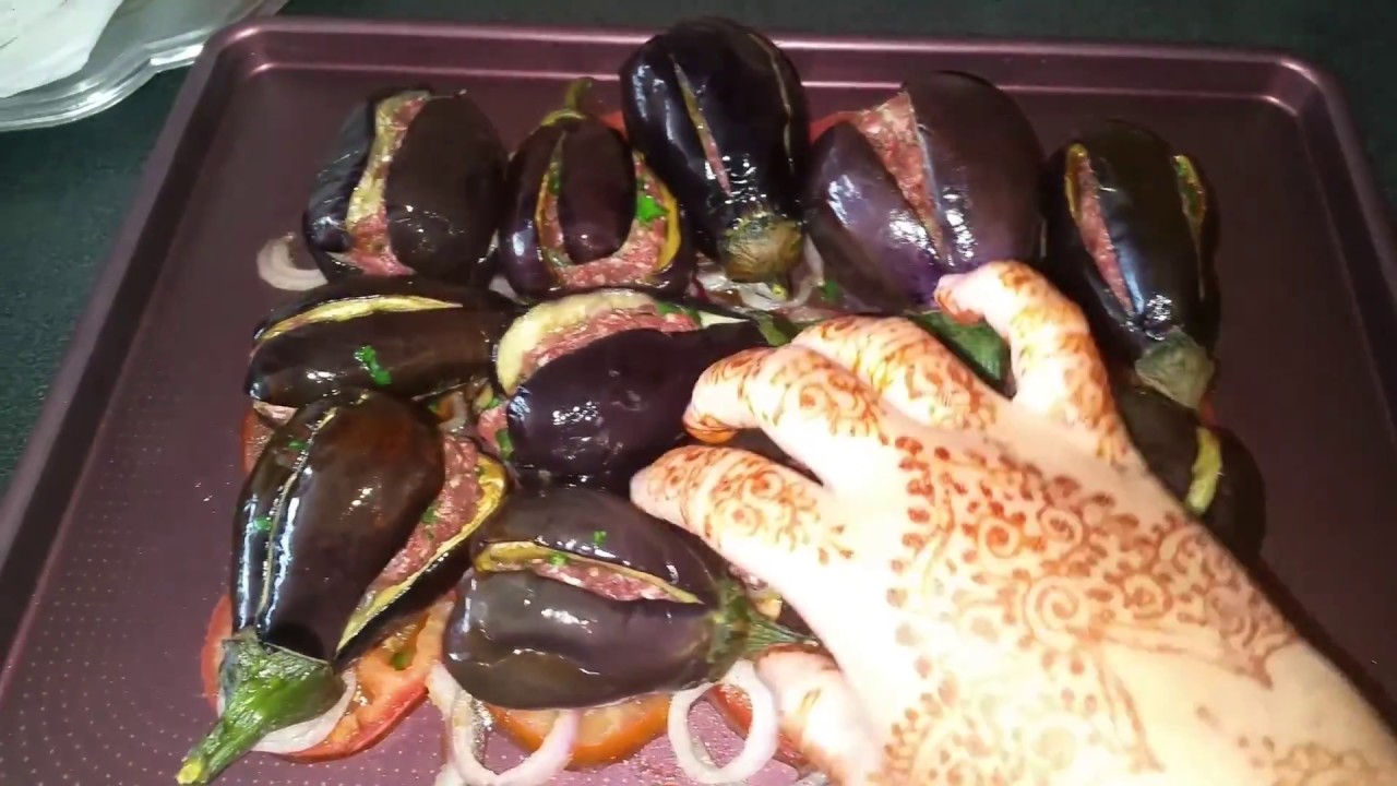 Mini Aubergines farcies &agrave; la viande hach&eacute;e recettes de choumicha
