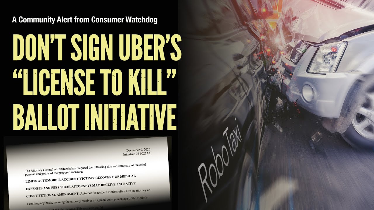 Consumer Alert &mdash; Don't Sign Uber's 