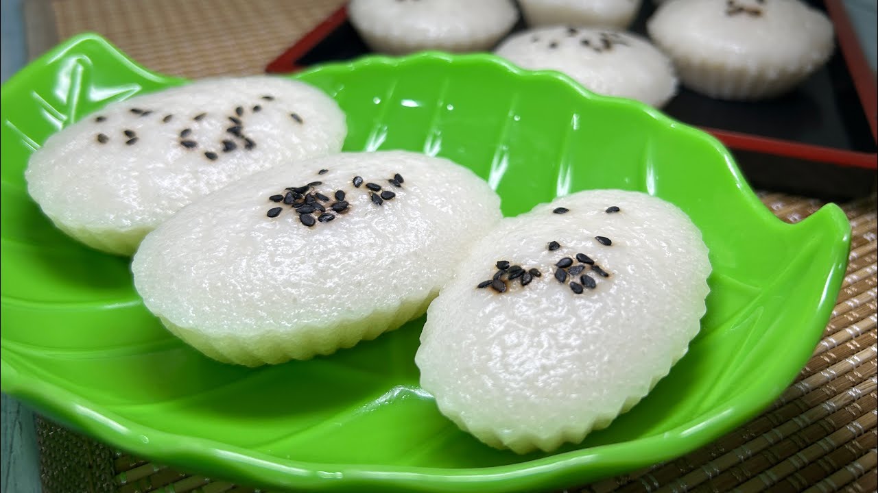 蒸米糕食谱 | 不加面粉，软糯香甜，一次成功 | Steamed Rice Cake Recipe (No Flour Needed)