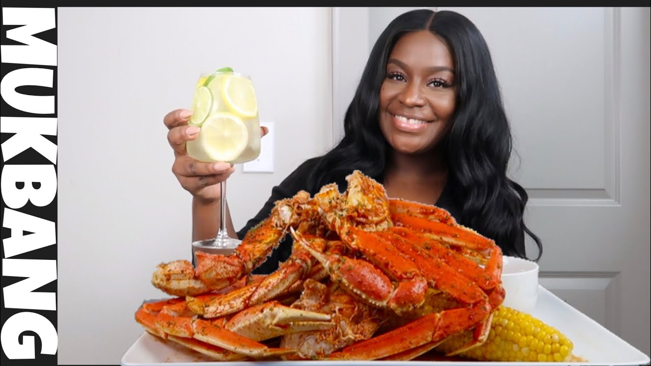 GIANT 2X SPICY CRAB LEGS + SEAFOOD BOIL MUKBANG | STORYTIME