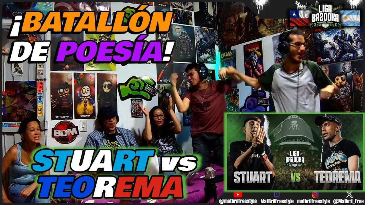 🔴COLOMBIANOS REACCIONAN a STUART vs TEOREMA - ¡BATALLÓN DE PURA POESÍA! [LIGA BAZOOKA 2024]