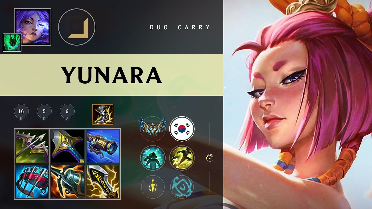 Yunara ADC vs Senna - KR Challenger Patch 26.10